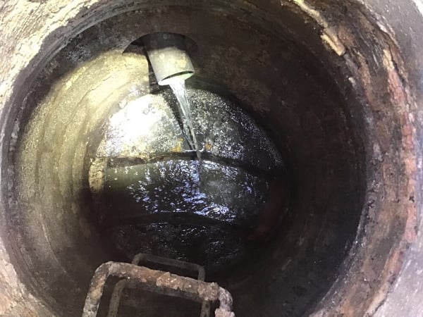 Lateral Flow into Up Pipe Topside Lake Forest 2019