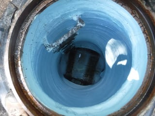 A novel blend of epoxy was formulated to match the manhole with the CIPP.
