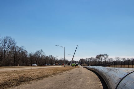 The upper bypass was longer, however, flows were lower.